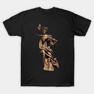 Halloween Skeleton Statue T-Shirt